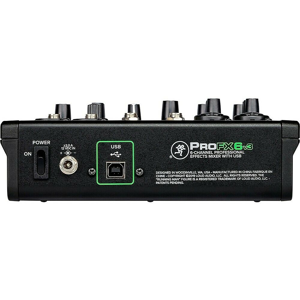 Mackie ProFX6v3 6-channel Mixer with USB and Effects