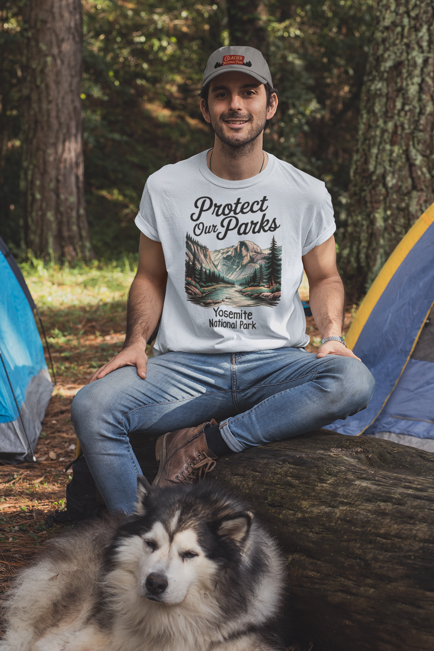 Protect Our Parks Yosemite Valley Half Dome Unisex Fit Soft T-Shirt