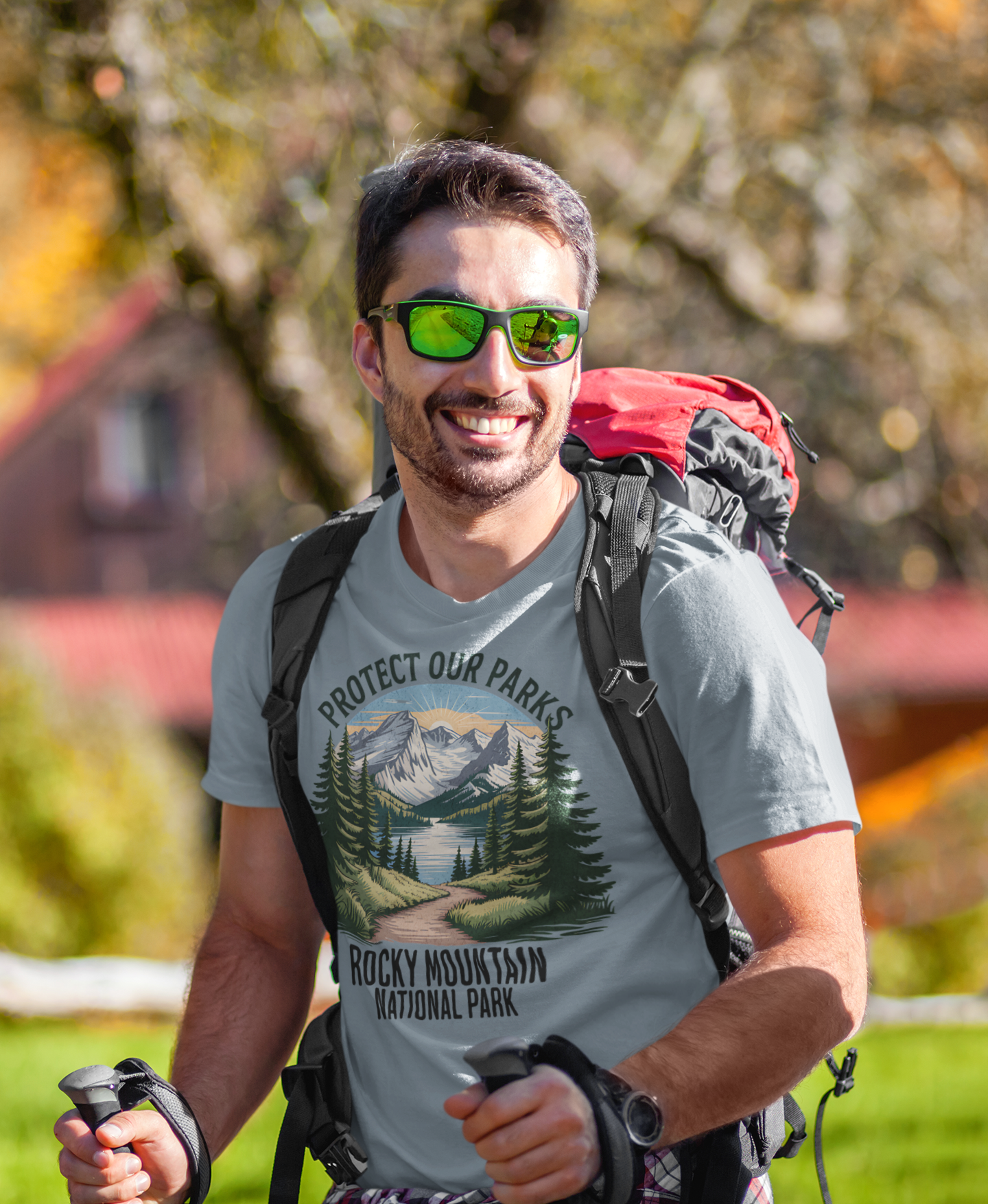 Protect Our Parks Rocky Mountain National Park Unisex Fit Soft T-Shirt