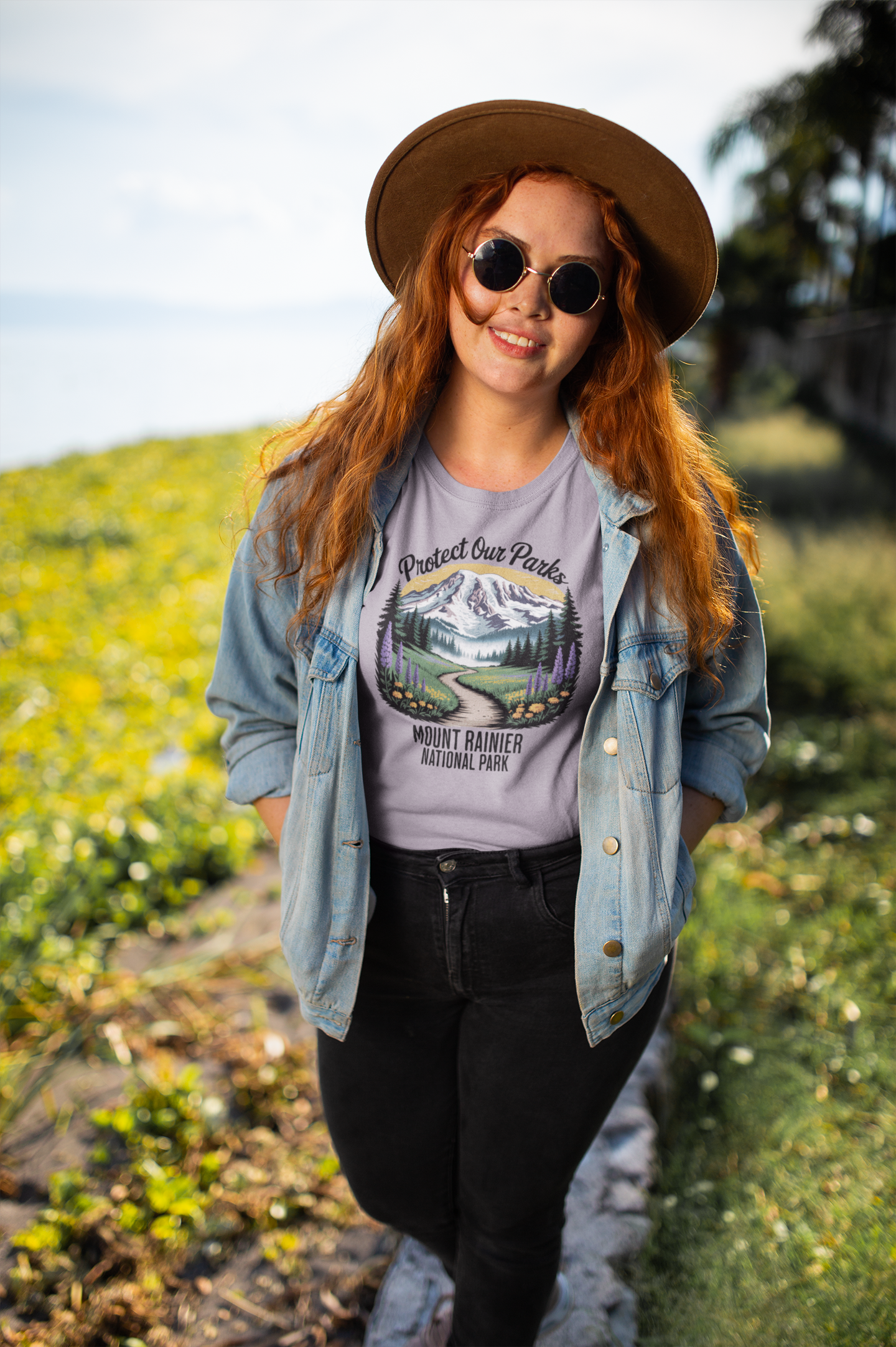 Protect Our Parks Mount Rainier National Park Unisex Fit Soft T-Shirt