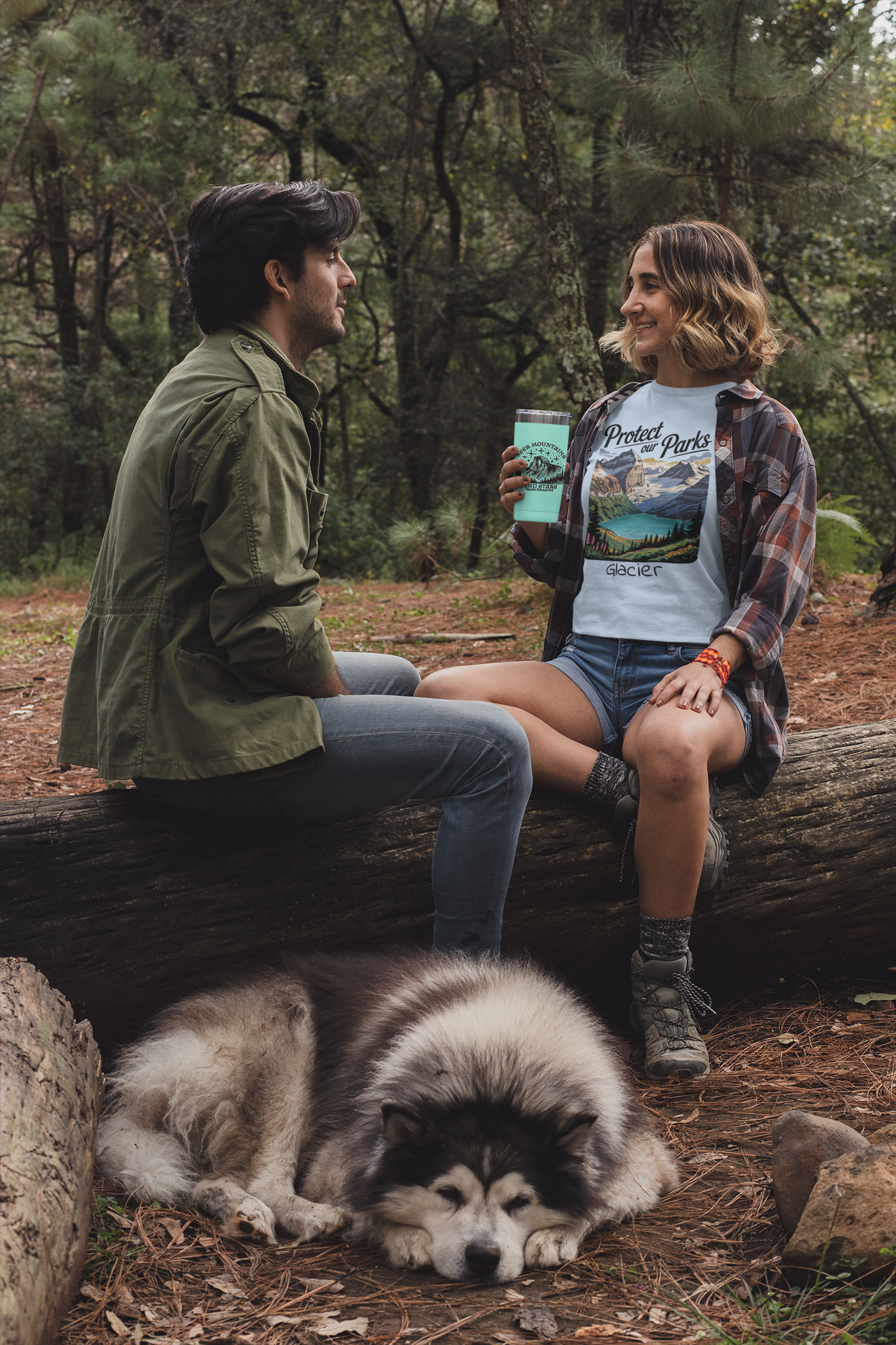 Protect Our Parks Glacier National Park Unisex Fit Soft T-Shirt