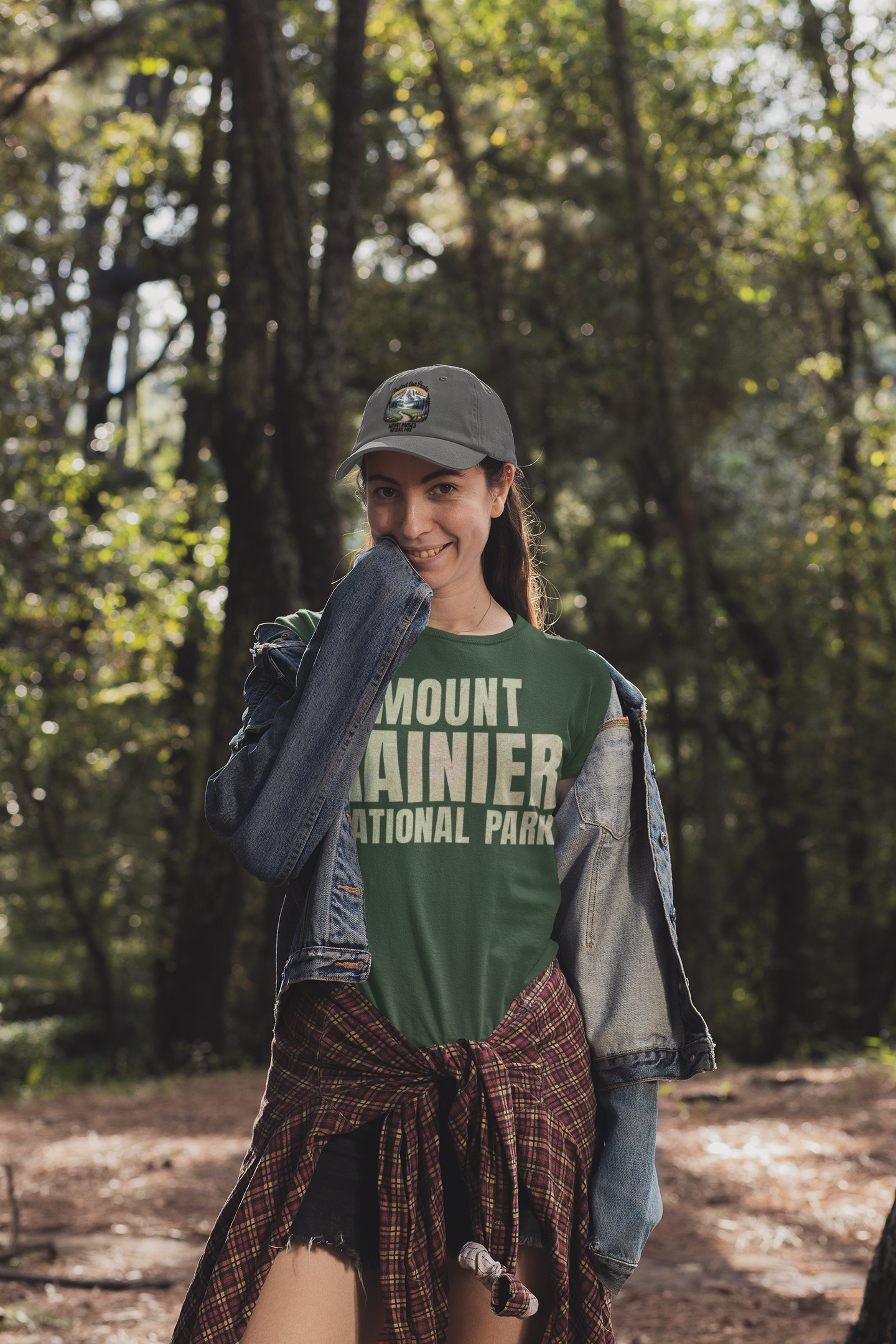 Mount Rainier Topographic Map National Park Unisex Fit Soft T-Shirt