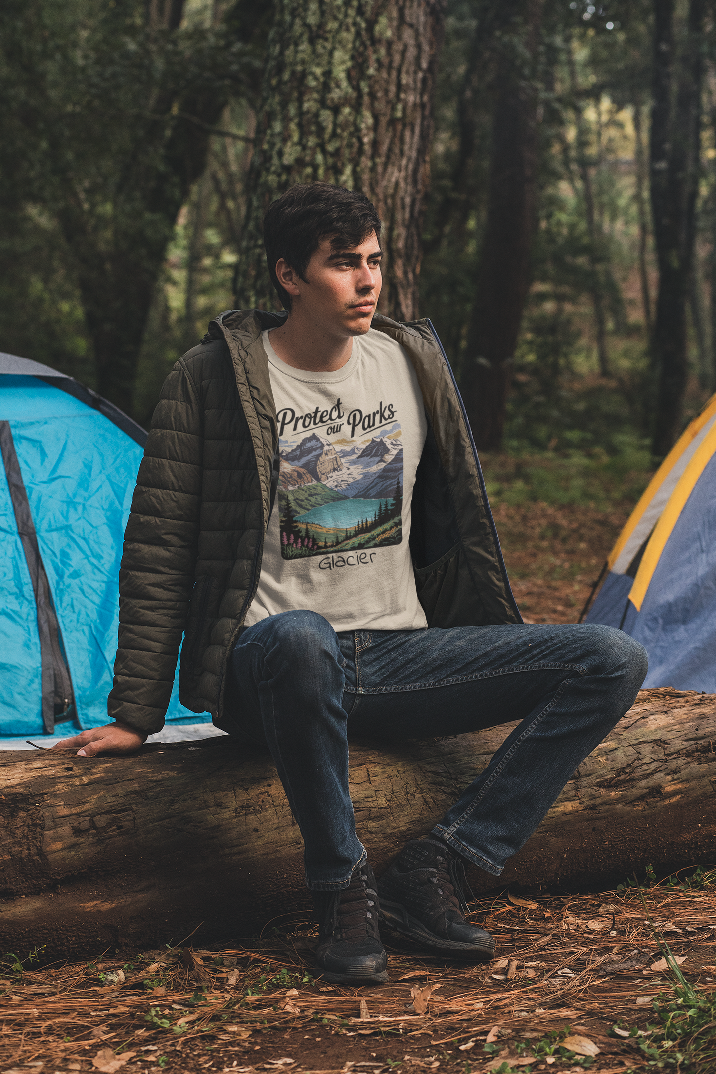 Protect Our Parks Glacier National Park Unisex Fit Soft T-Shirt