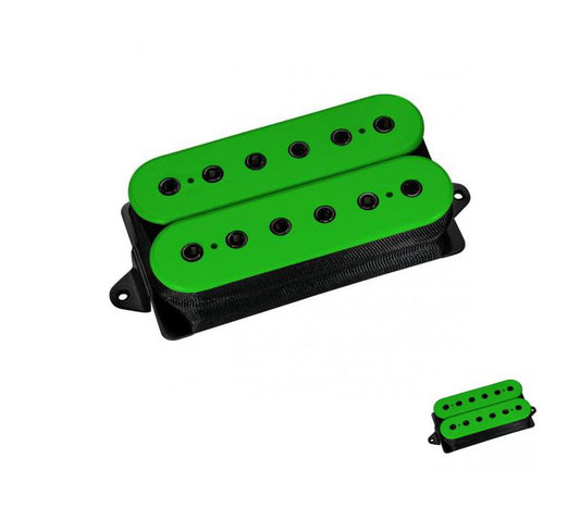 DiMarzio DP215 Evo 2 F-Spaced Humbucker Bridge Pickup Green Black Poles