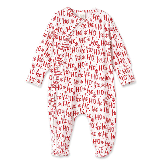 Christmas Bamboo Zipper Romper Ho-Ho-Ho Baby Romper Tesa Babe