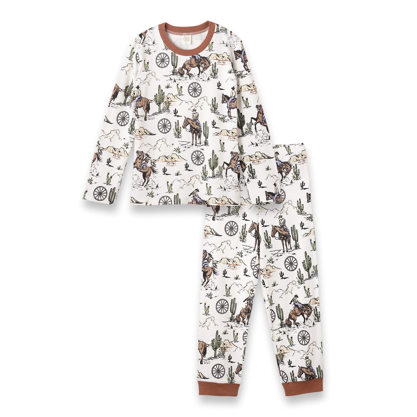 Cowboy On The Range Bamboo Pajama Set Western Pajama Set Tesa Babe