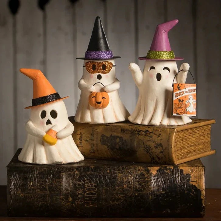 Set of 3 Halloween Witchy Ghost Luminaries by Bethany Lowe Designs LAST CHANCE!!