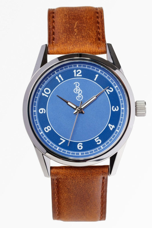 Blue Classic Strap Watch 39mm or 42mm The Beyond Boring Watch Company