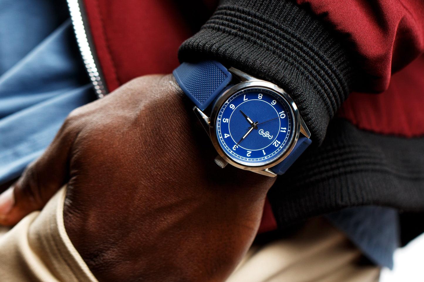 Blue Classic Strap Watch 39mm or 42mm The Beyond Boring Watch Company