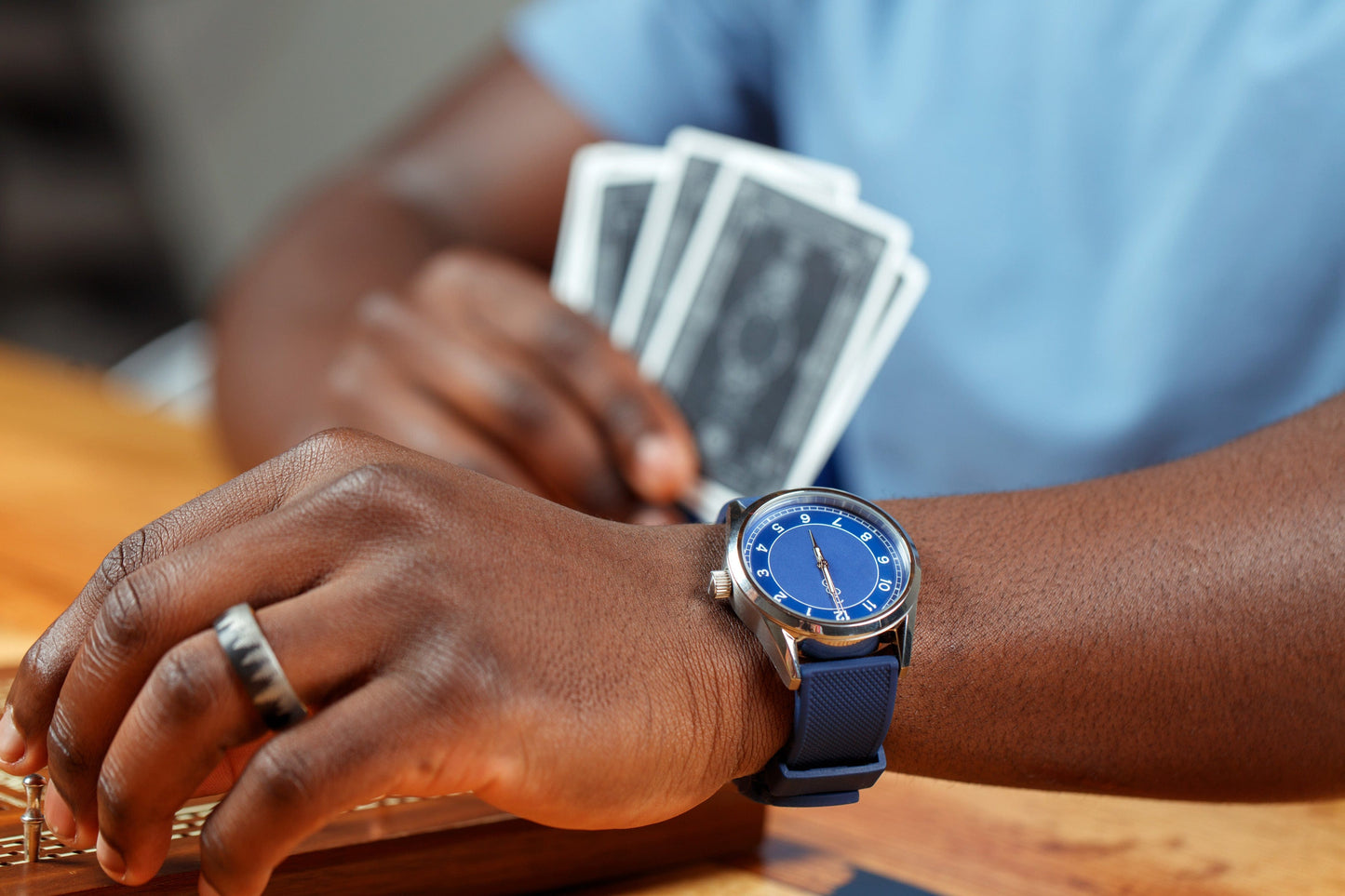 Blue Classic Strap Watch 39mm or 42mm The Beyond Boring Watch Company