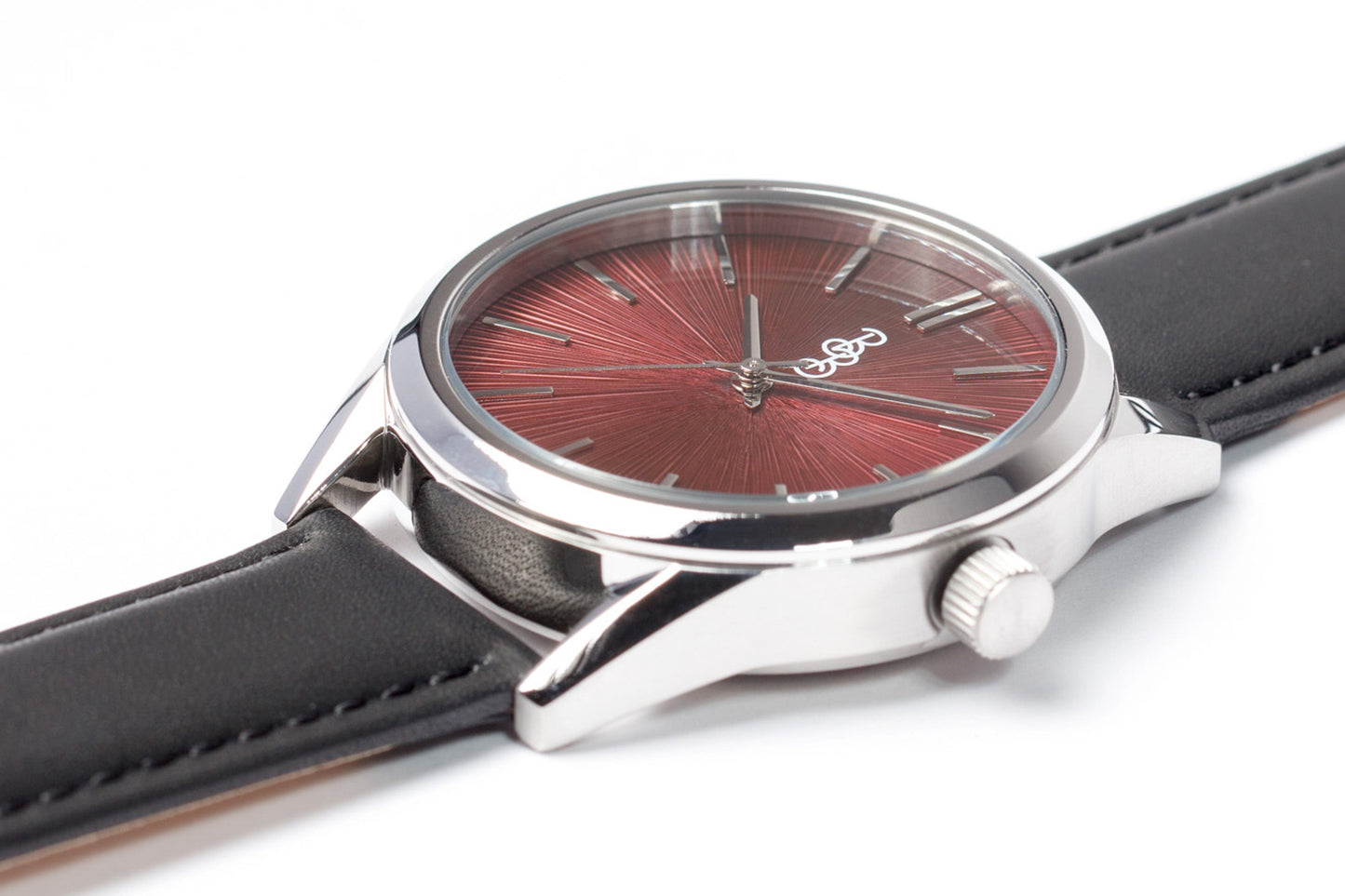 Burgundy Sunburst 39mm Watch