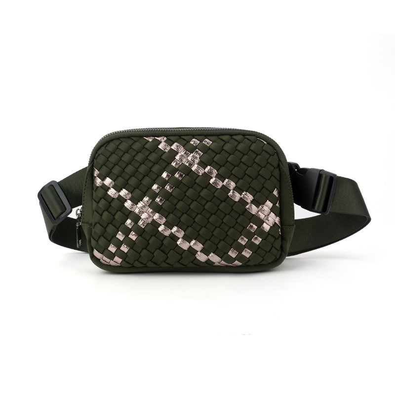 Woven Neoprene Belt Bag Compact Adjustable The Ella Babs+Birdie