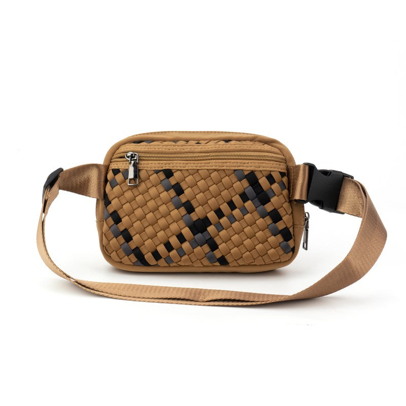 Woven Neoprene Belt Bag Compact Adjustable The Ella Babs+Birdie