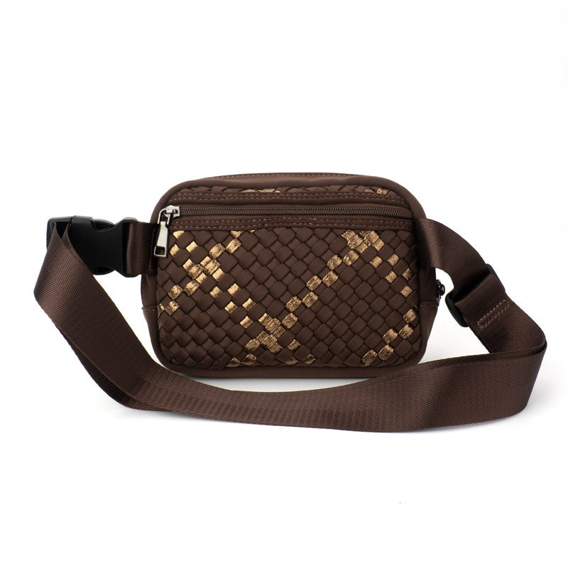 Woven Neoprene Belt Bag Compact Adjustable The Ella Babs+Birdie