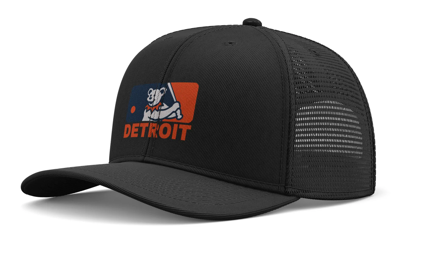 Detroit Baseball Edition Dancing Bear Logo Trucker Cap The Ballpark Collection