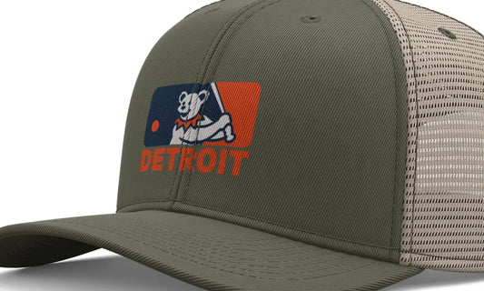 Detroit Baseball Edition Dancing Bear Logo Trucker Cap The Ballpark Collection