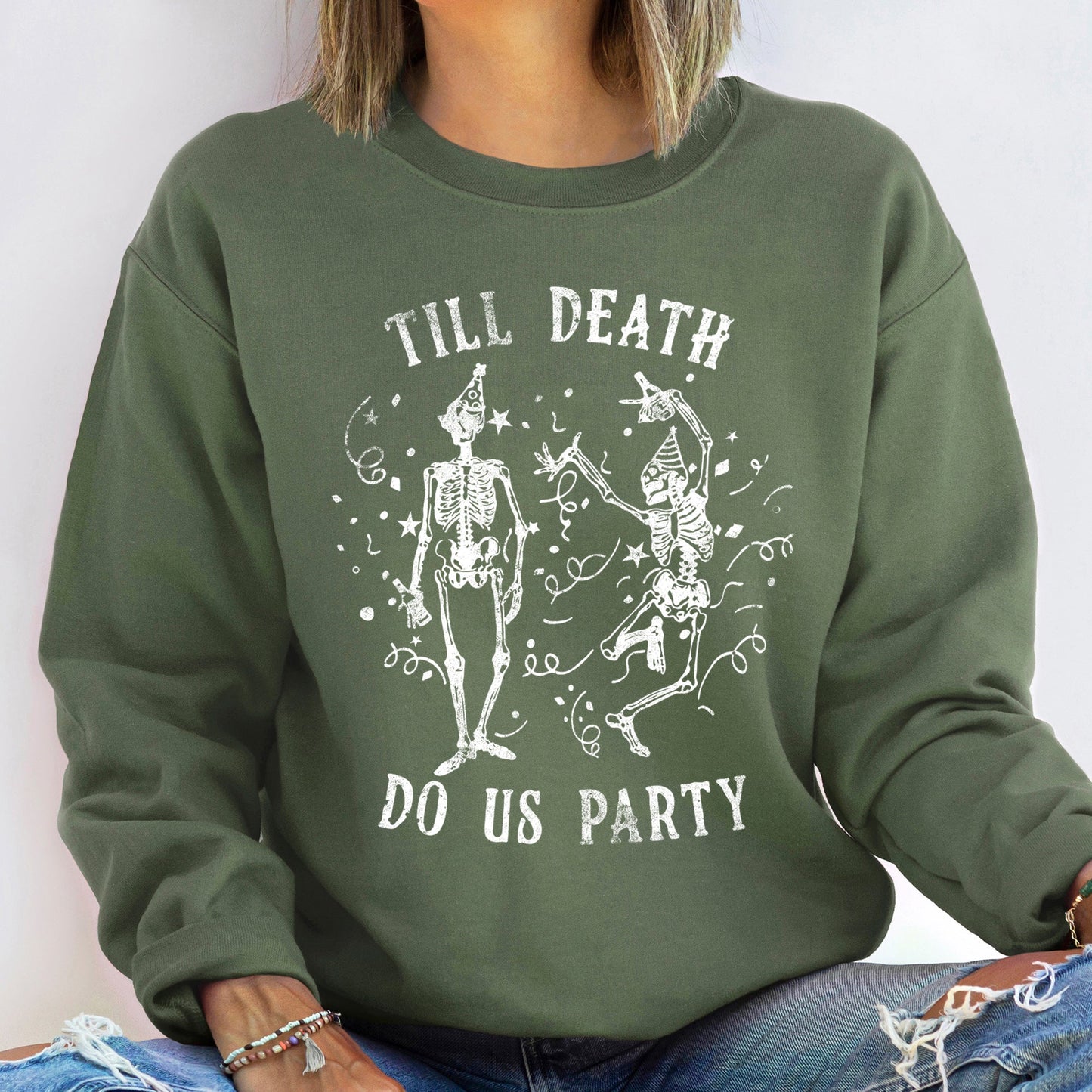 Till Death Do Us Party Halloween Sweatshirt