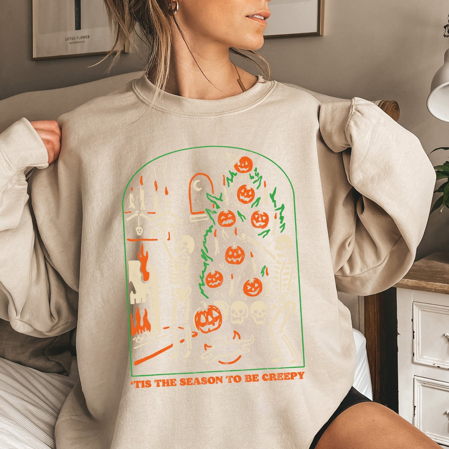 Tis The Season To Be Creepy Halloween Sweatshirt