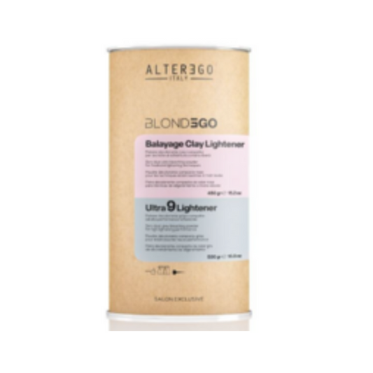 Balayage Clay Lightener 450g and Ultra 9 Lightener 500g Deco Kit Alter Ego Italy