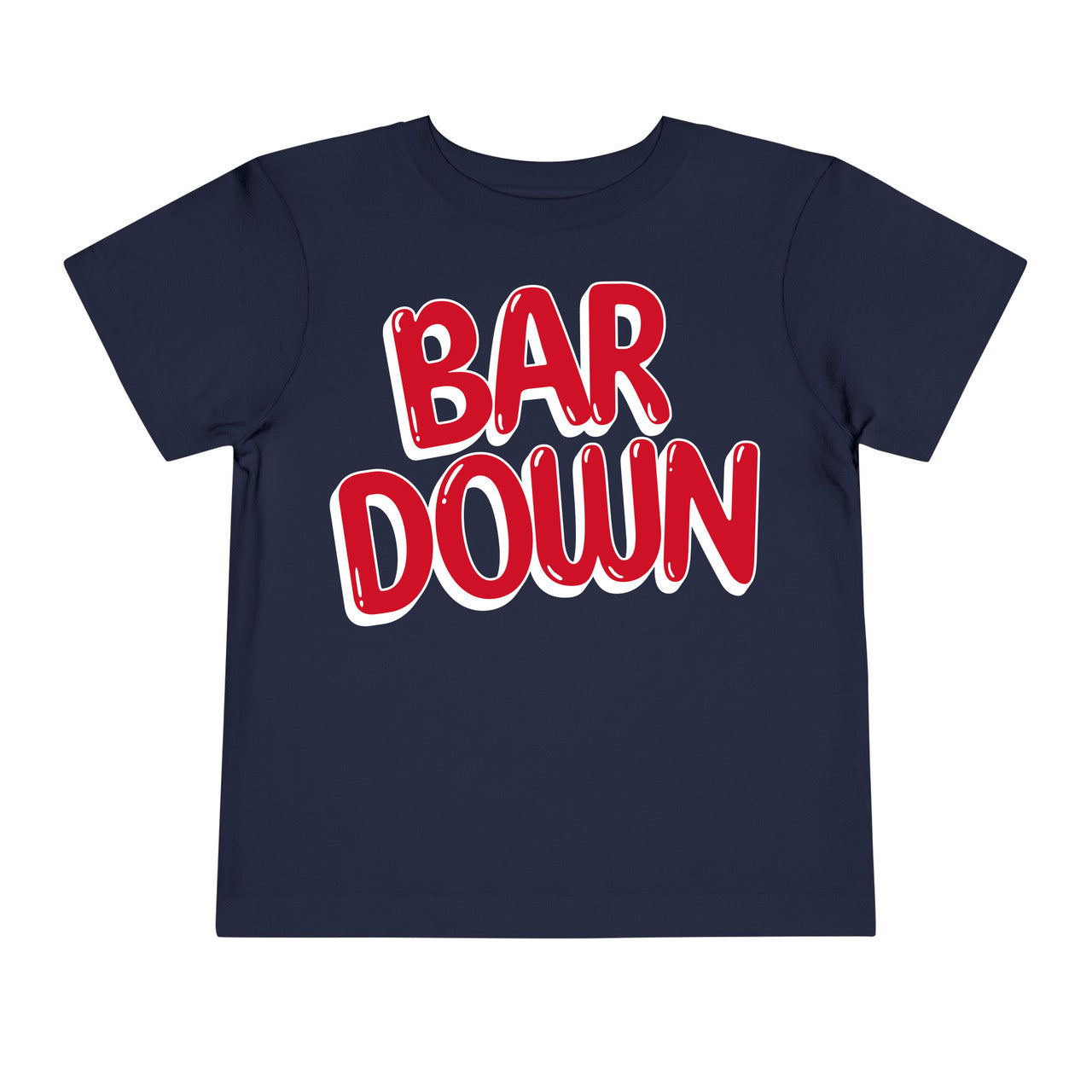 Bar Down Hockey Toddler T-Shirt Cotton Ice Hockey Tee Iron+Steel Threads