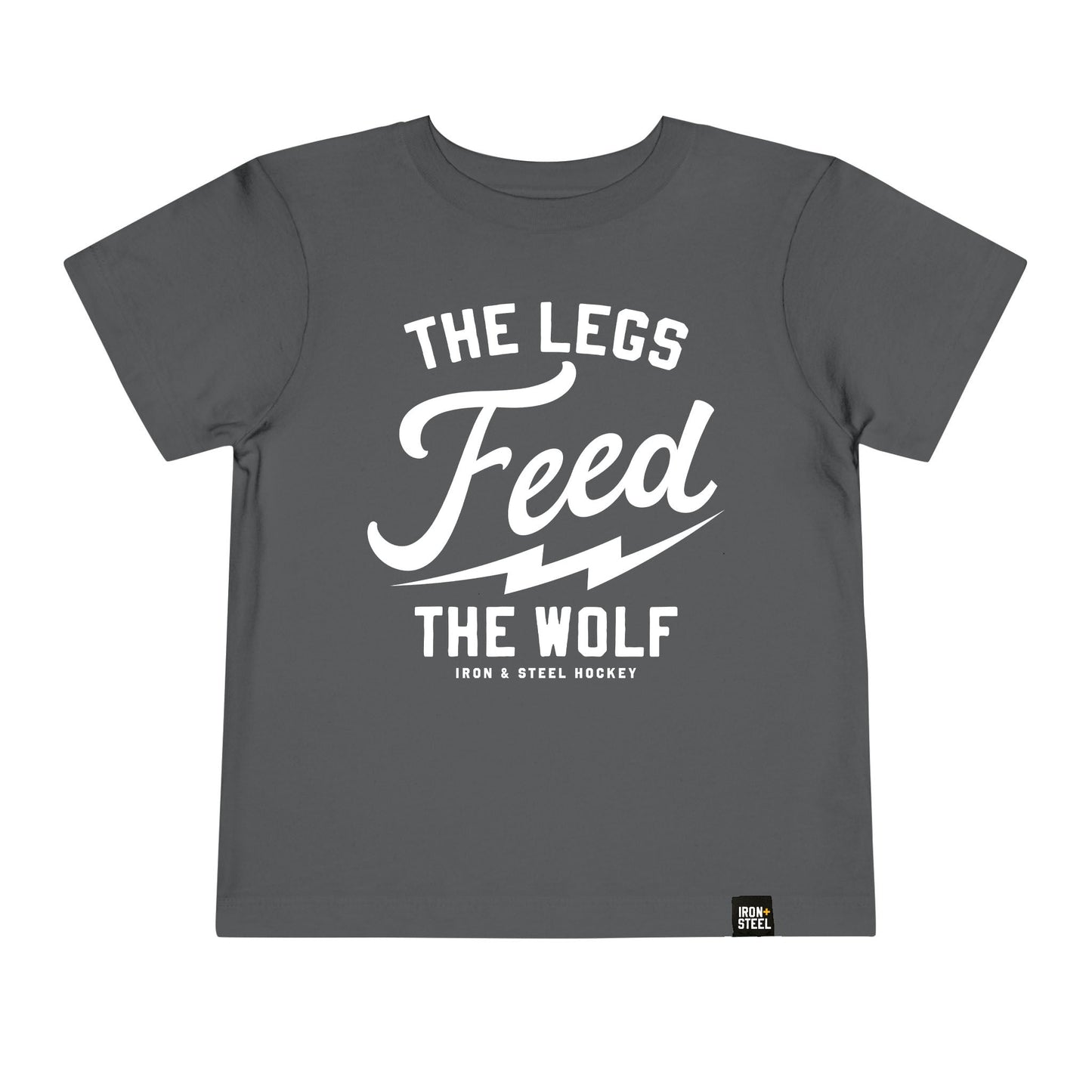 Toddler T-Shirt Hockey Spirit The Legs Feed The Wolf Iron+Steel