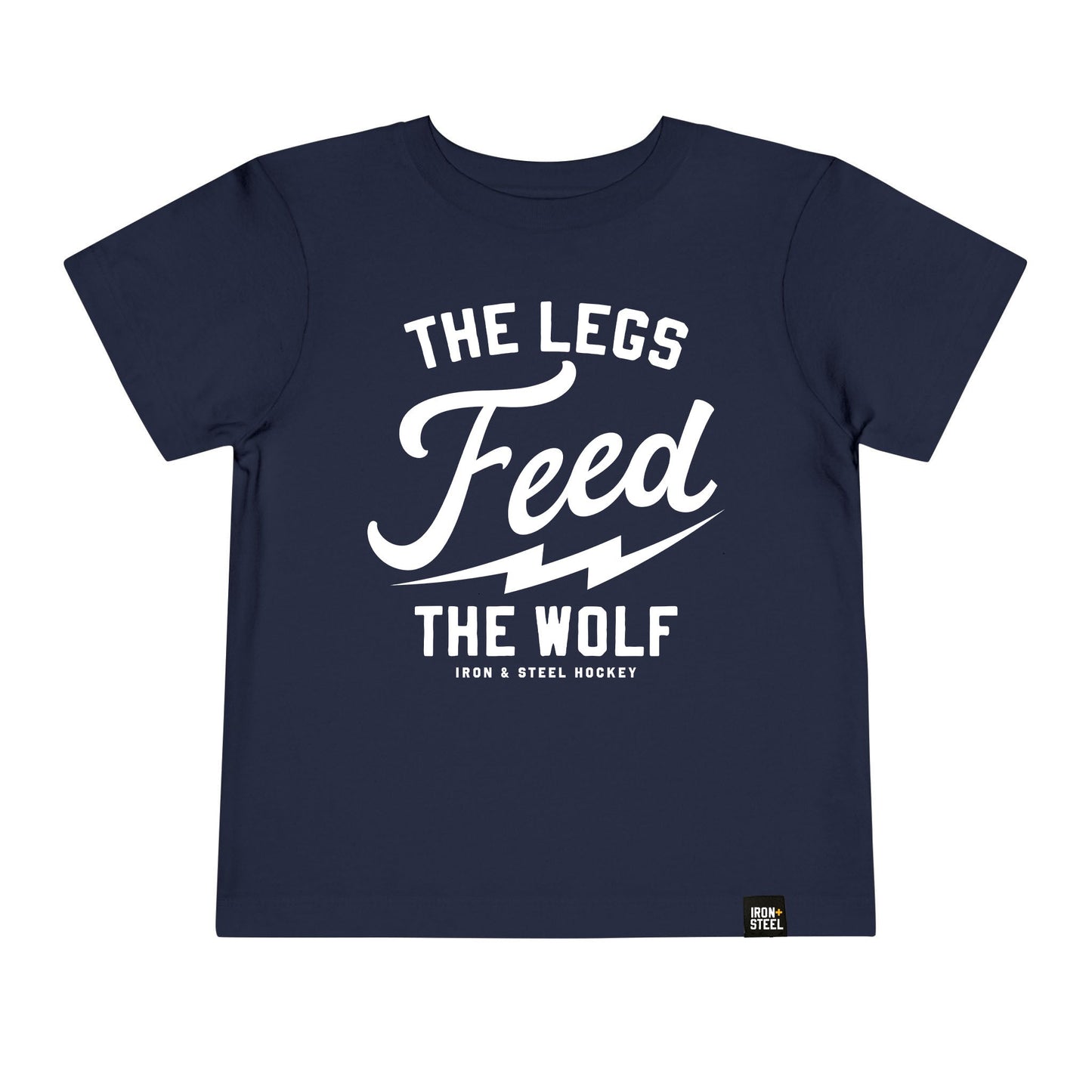 Toddler T-Shirt Hockey Spirit The Legs Feed The Wolf Iron+Steel