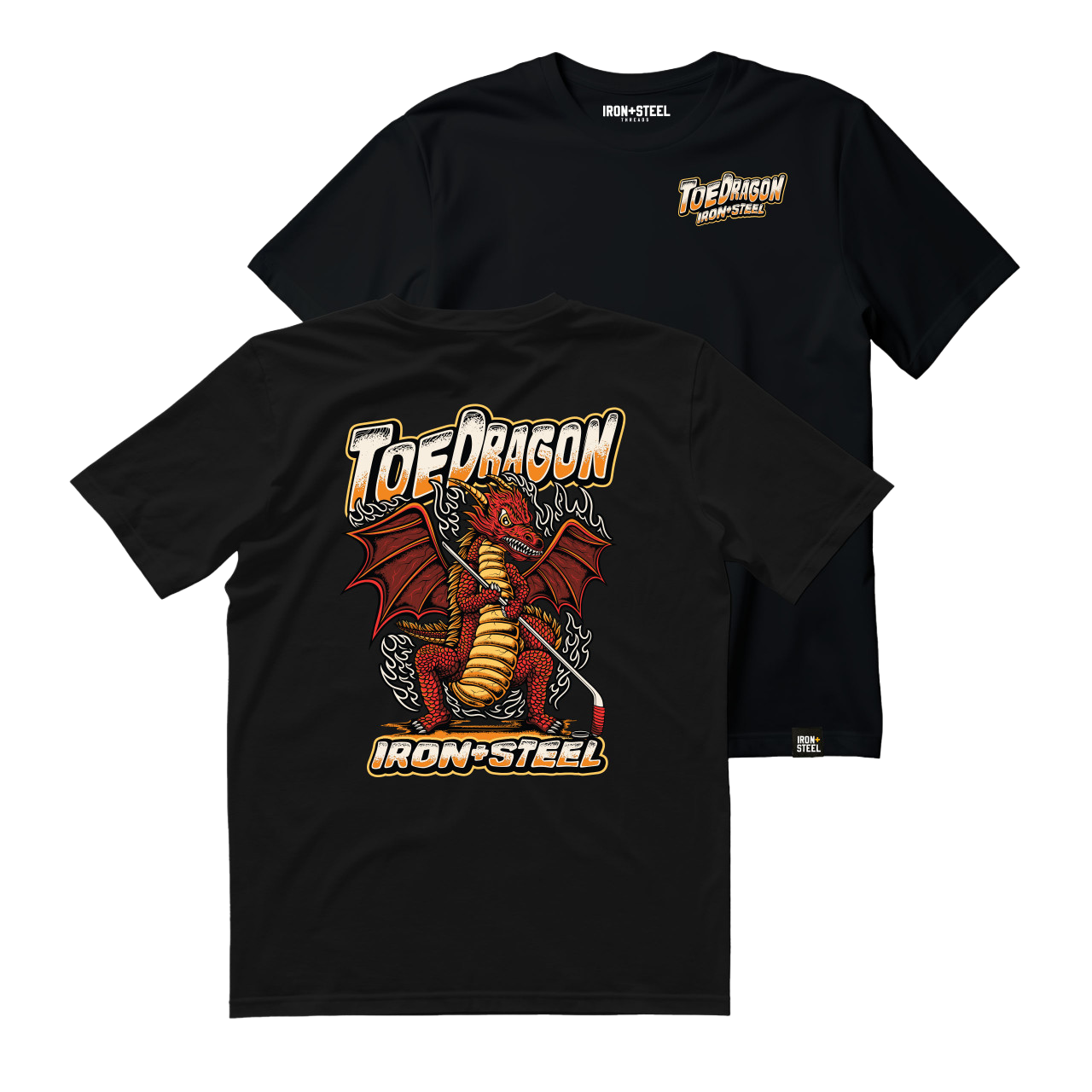 Toe Dragon Hockey T-Shirt Unisex Fit