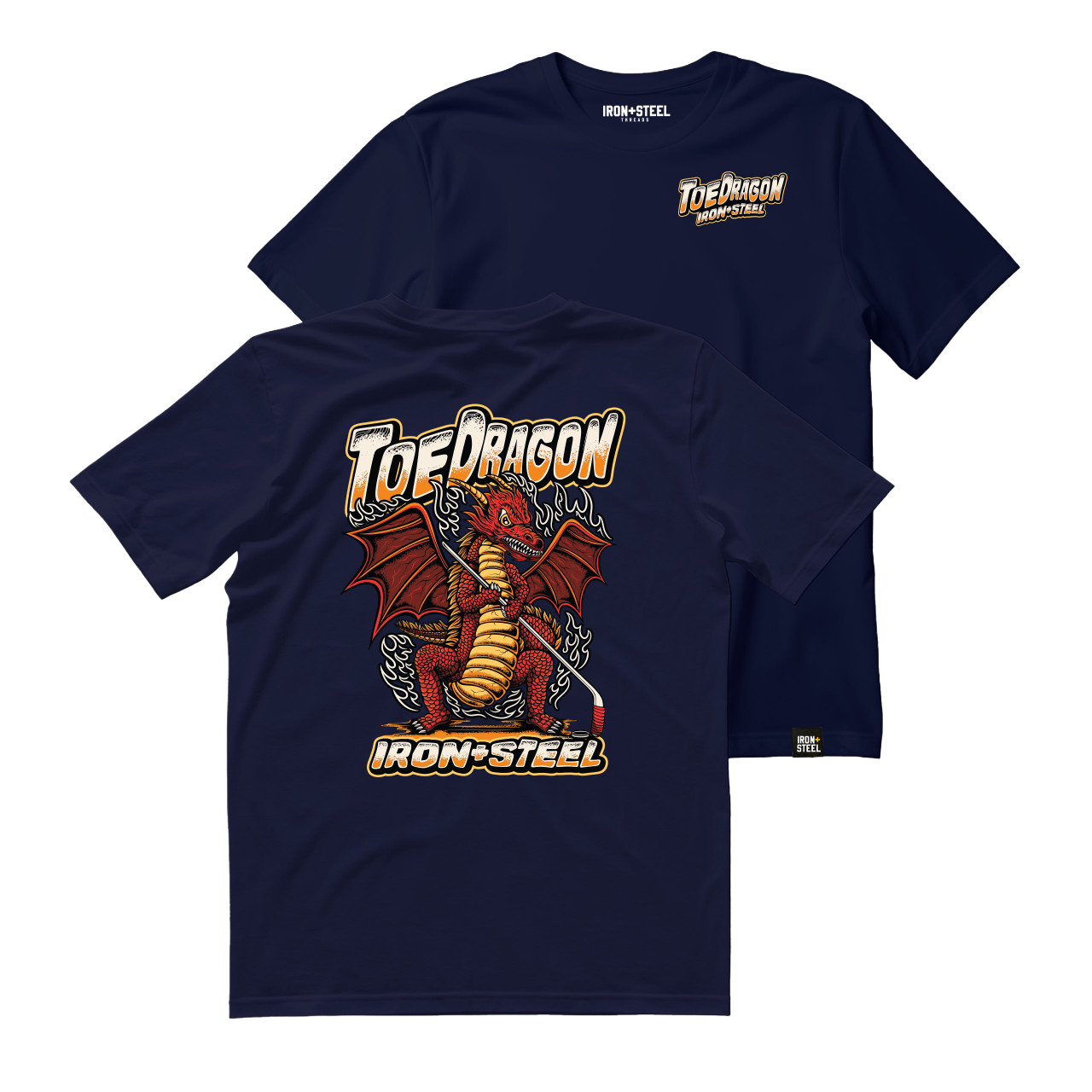 Toe Dragon Hockey T-Shirt Unisex Fit
