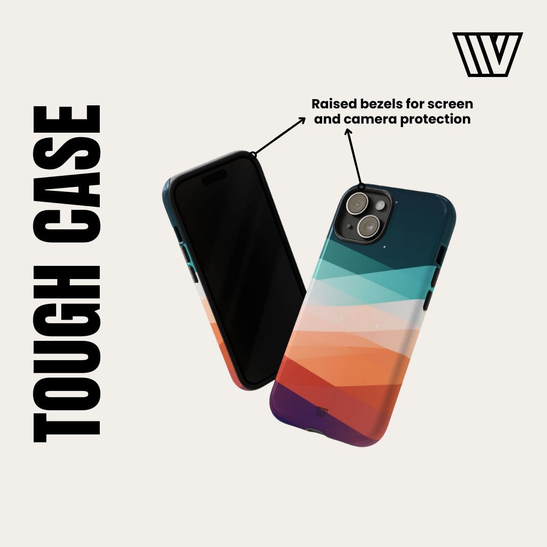 Abstract Doodle Tough Phone Case Dual-Layer Protection