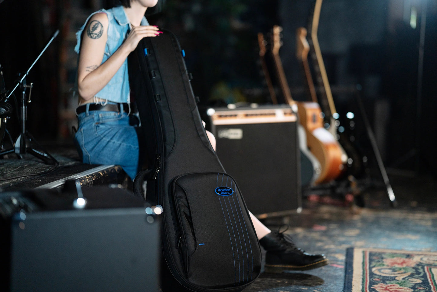 Reunion Blues RBC232E Expedition Double Electric Guitar Gig Bag, Black -NEW