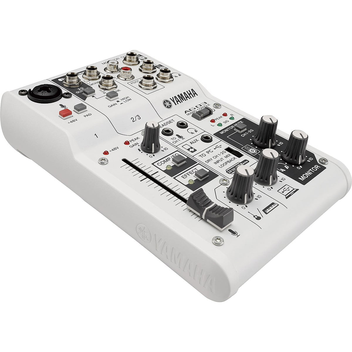 Yamaha AG03 Built-in DSP 3-Channel Studio Live Mixer & USB Audio Interface