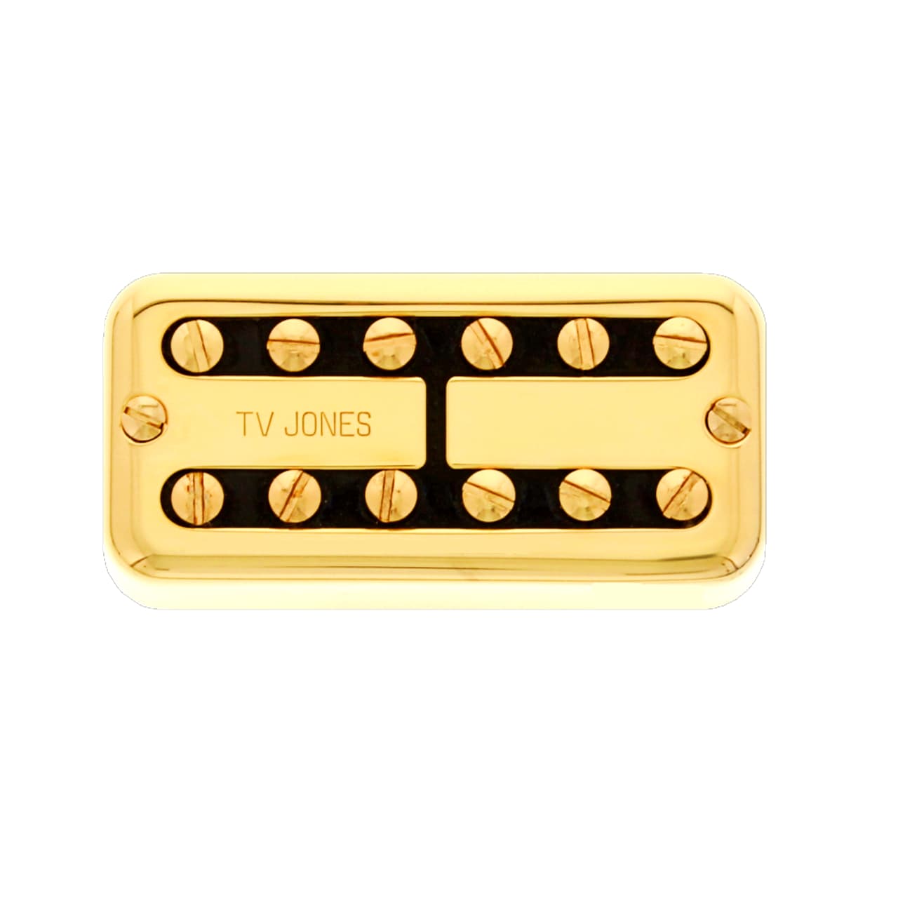 TV Jones Power'Tron Plus Bridge Humbucker Pickup, Universal Mount - Gold - New