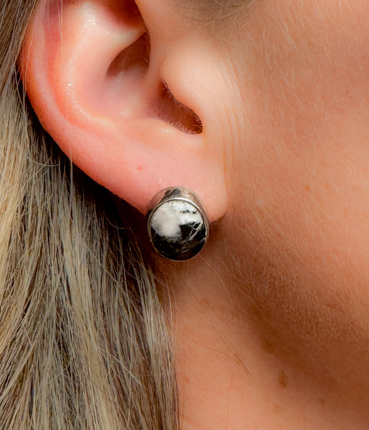 Timberon Authentic White Buffalo Earrings