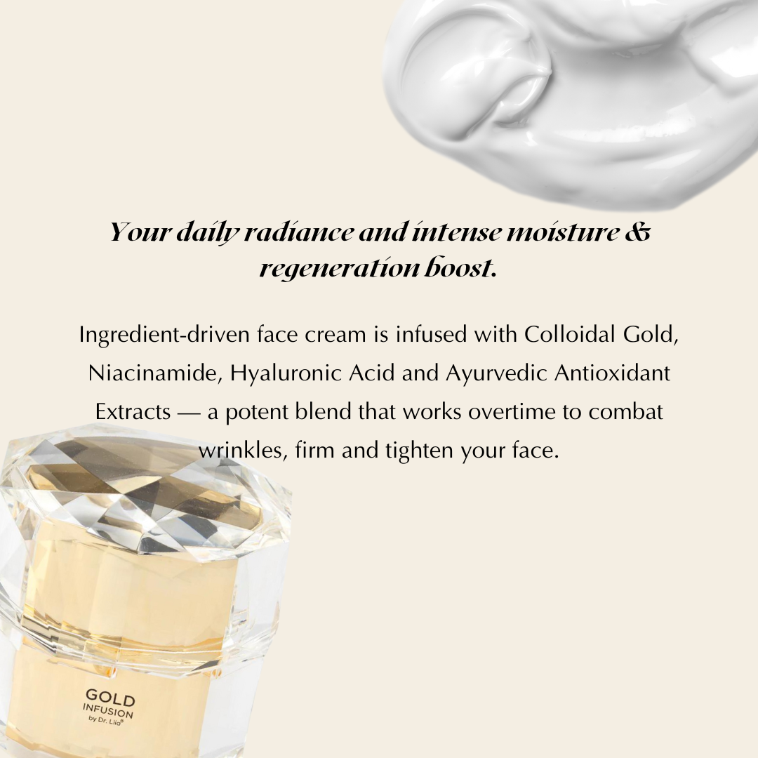 Gold Peptide Moisturizer with Niacinamide and Ceramide Face Cream
