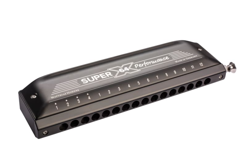 Chromatic Slide Harmonica Key of C Super 64x Performance Harmonica Hohner