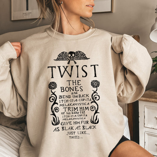 Twist The Bones Vintage Halloween Sweatshirt