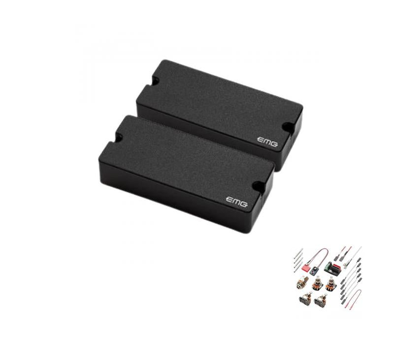 EMG David Ellefson Signature 4-String Active Soapbar Bass Pickup Set, Black - New