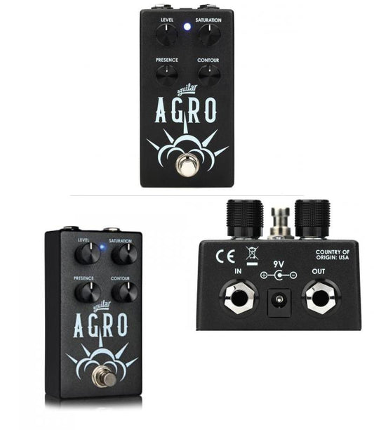 Bass Overdrive Analog Pedal with Level and Contour Controls Aguilar AGRO V2