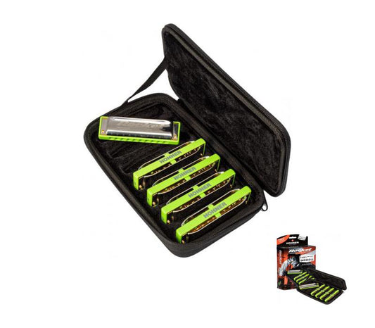 Hohner Rocket Amp Pro Pack 5-piece Harmonica Set - Keys of C, G, A, D, B Flat -NEW