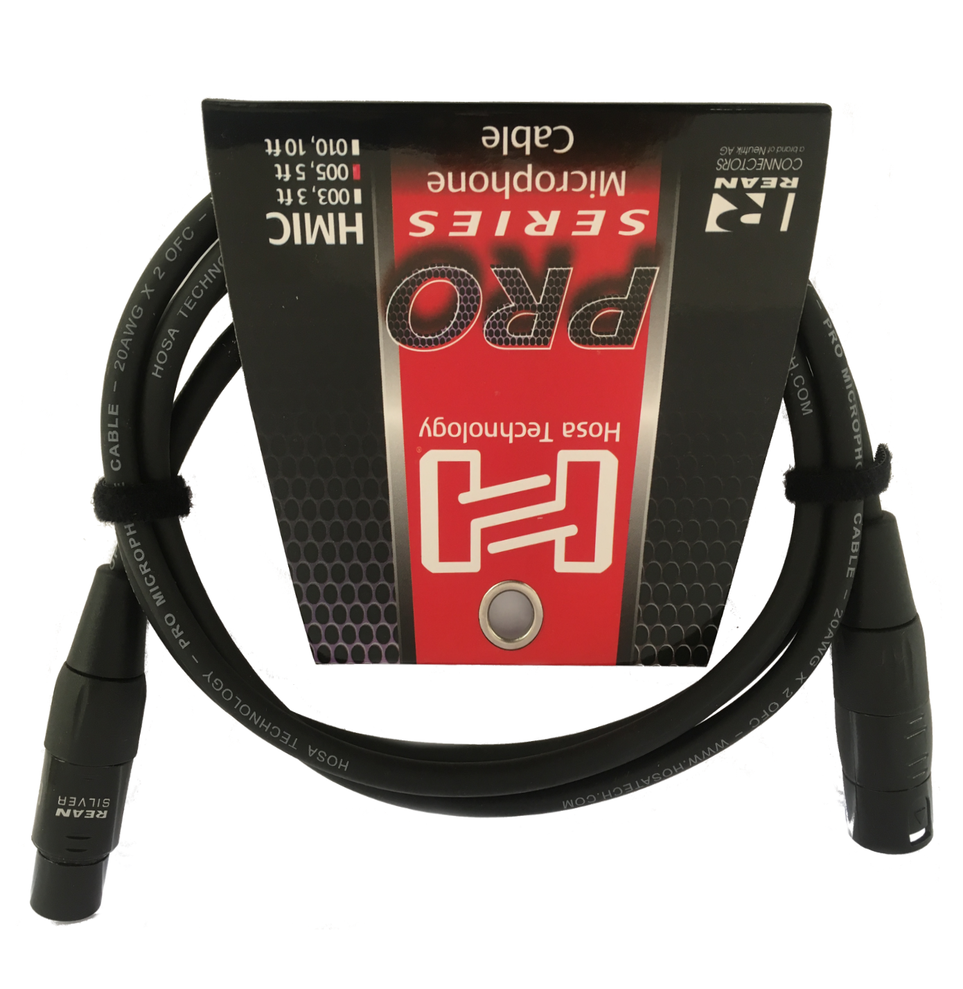 Microphone Cable 5 Feet Hosa Pro with Neutrik REAN XLR3F to XLR3M