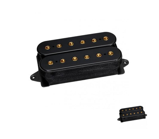 DiMarzio DP215 Evo 2 F-Spaced Humbucker Bridge Pickup Black with Gold Poles