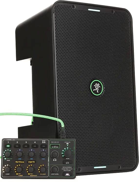 Mackie ShowBox 6-Channel Battery-Powered Performance Rig with Microphone Bundle