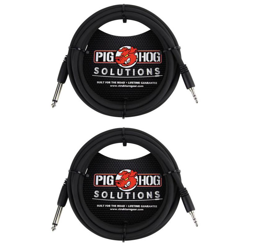 New - PIG HOG PX-35T4M SOLUTIONS - 10FT 3.5MM TRS TO 1/4" MONO