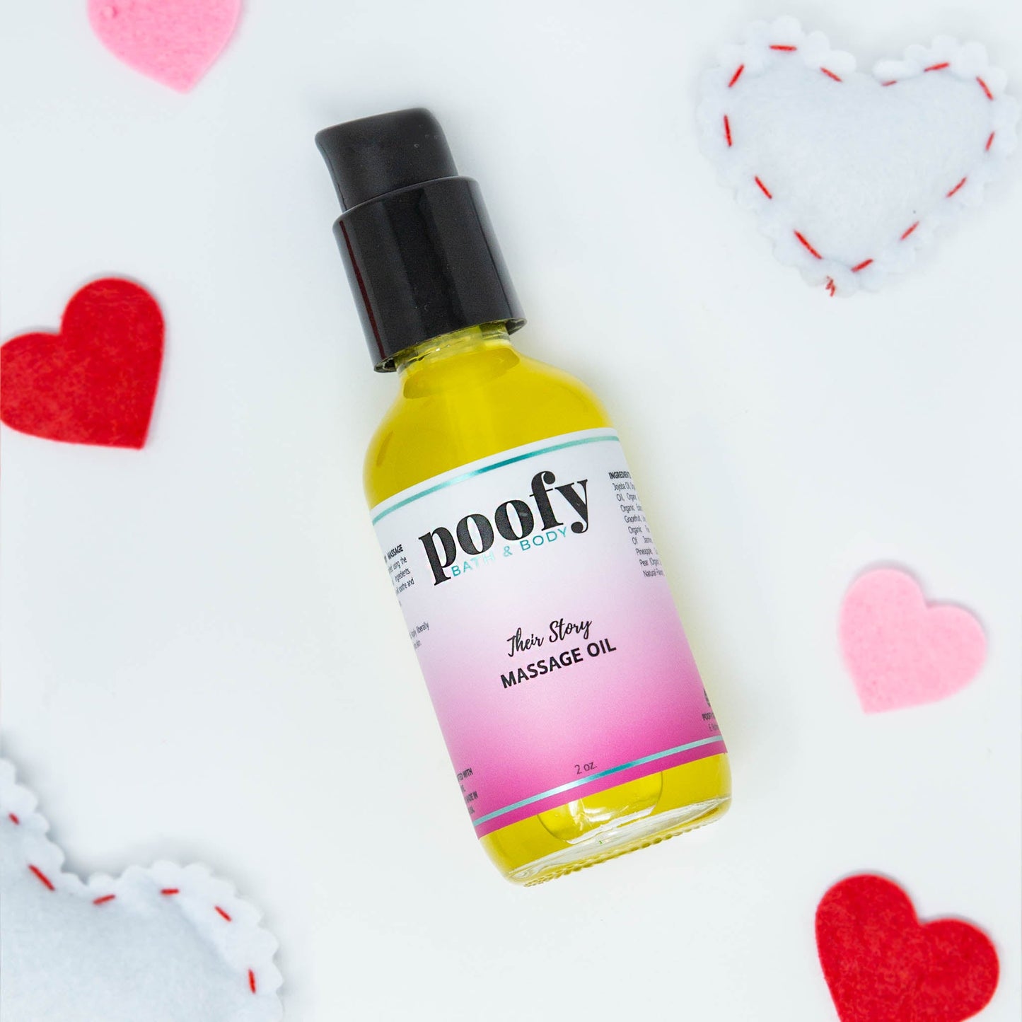 Massage Oil Organic Natural Blend 2 oz Poofy Organics