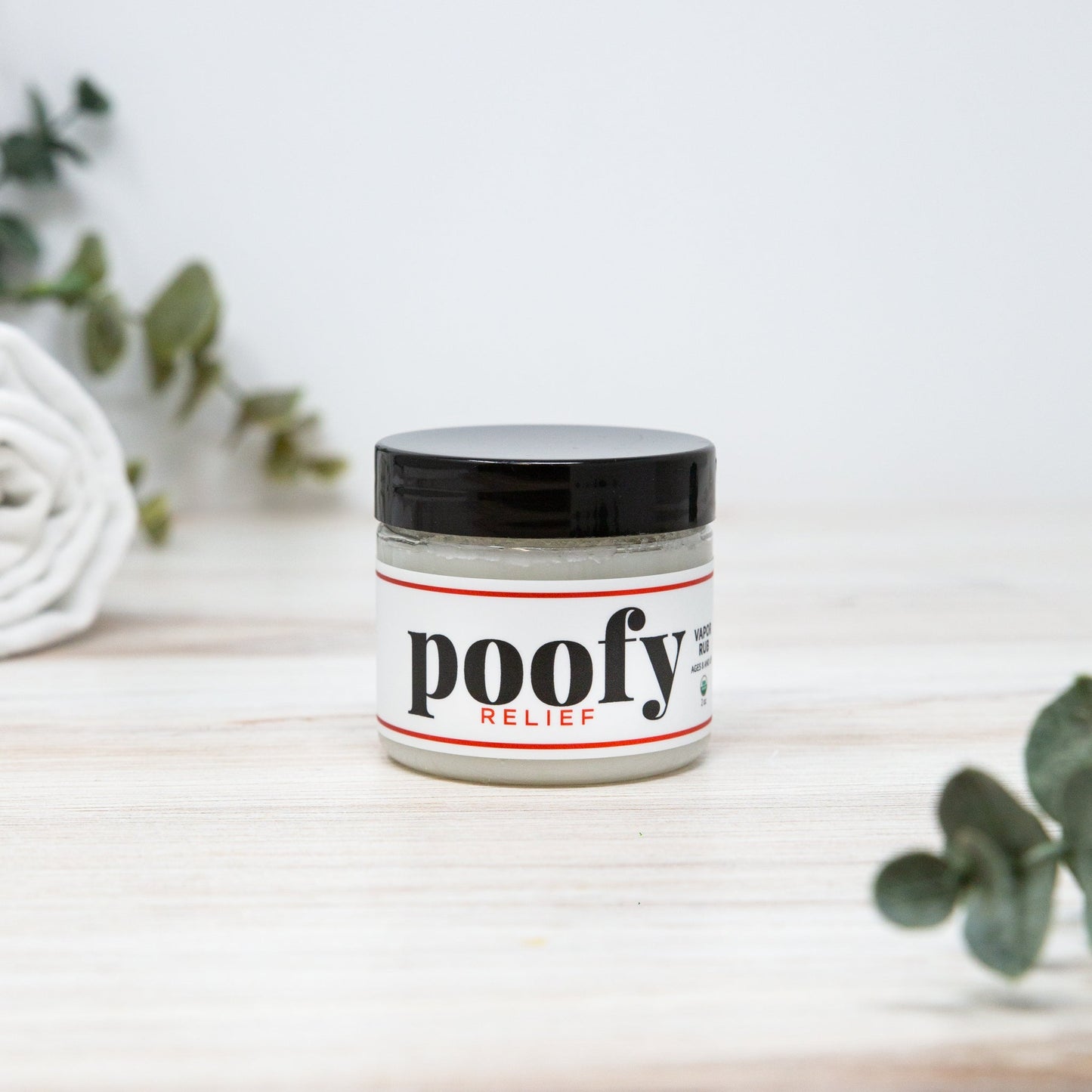 Vapor Rub Organic Soothing Congestion Relief Rub Poofy Organics