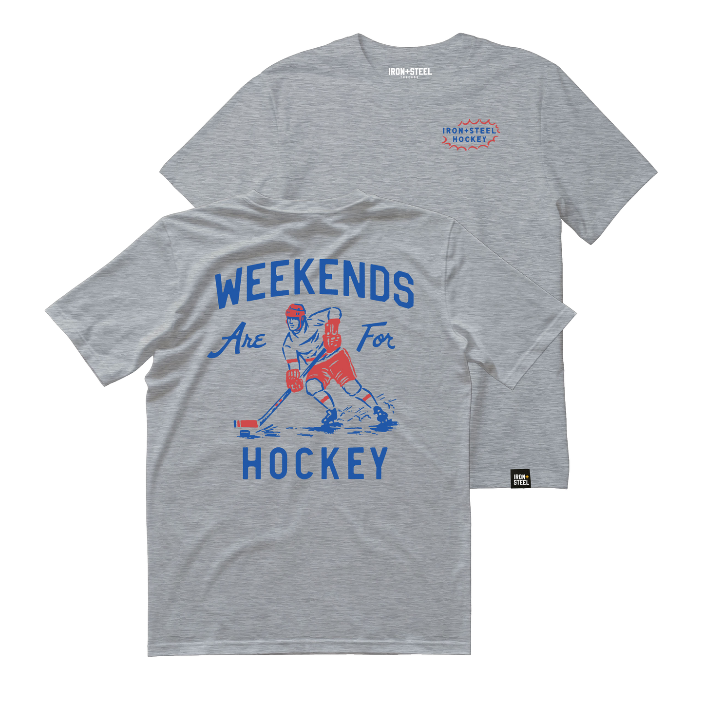Vintage Weekends Are for Hockey Tee Soft Cotton T-Shirt