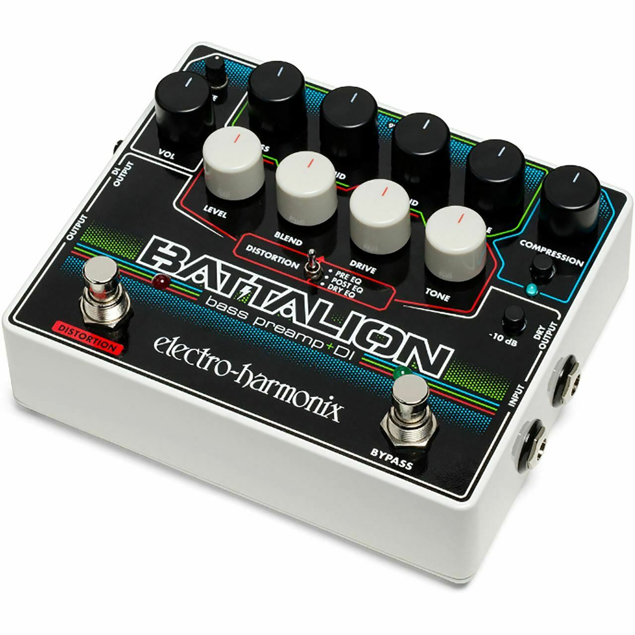Electro Harmonix Battalion 4-Band EQ Bass Preamp and DI Effects Pedal