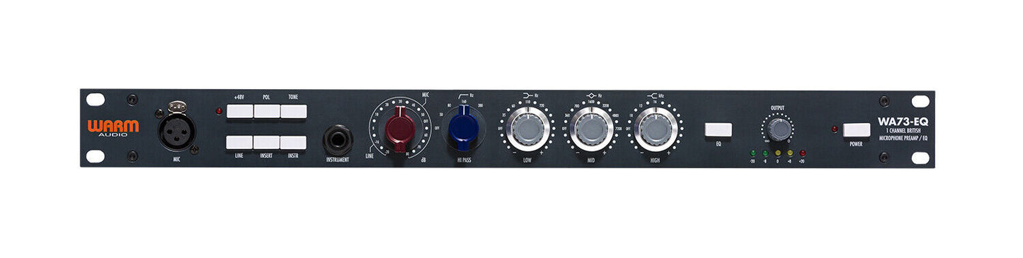 Warm Audio WA73-EQ 1-Ch Solid State British Microphone Line Instrument Preamp EQ