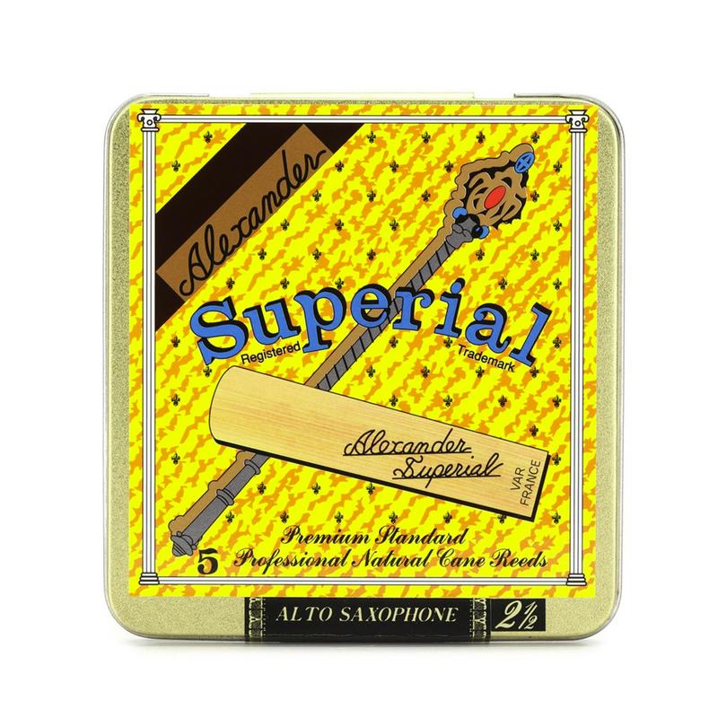 Alto Saxophone Reed Strength 2.5 5-Pack Alexander Reeds Superial