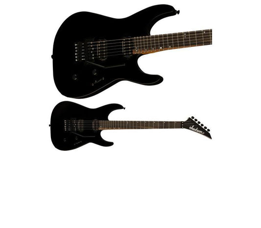 Electric Guitar Satin Black Jackson American Series Virtuoso